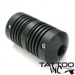 Ballistic Plastic 1" Black Tattoo Grip