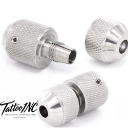 EZ Auto Lock Stainless Steel Tattoo Knurled Grip (25mm)