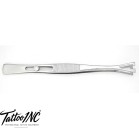 Pennington 5 3/4" Tweezers Slotted with Easy Lock