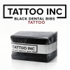 TattooINC 3-ply black dental bibs with waterproof poly backing for tattoo studios