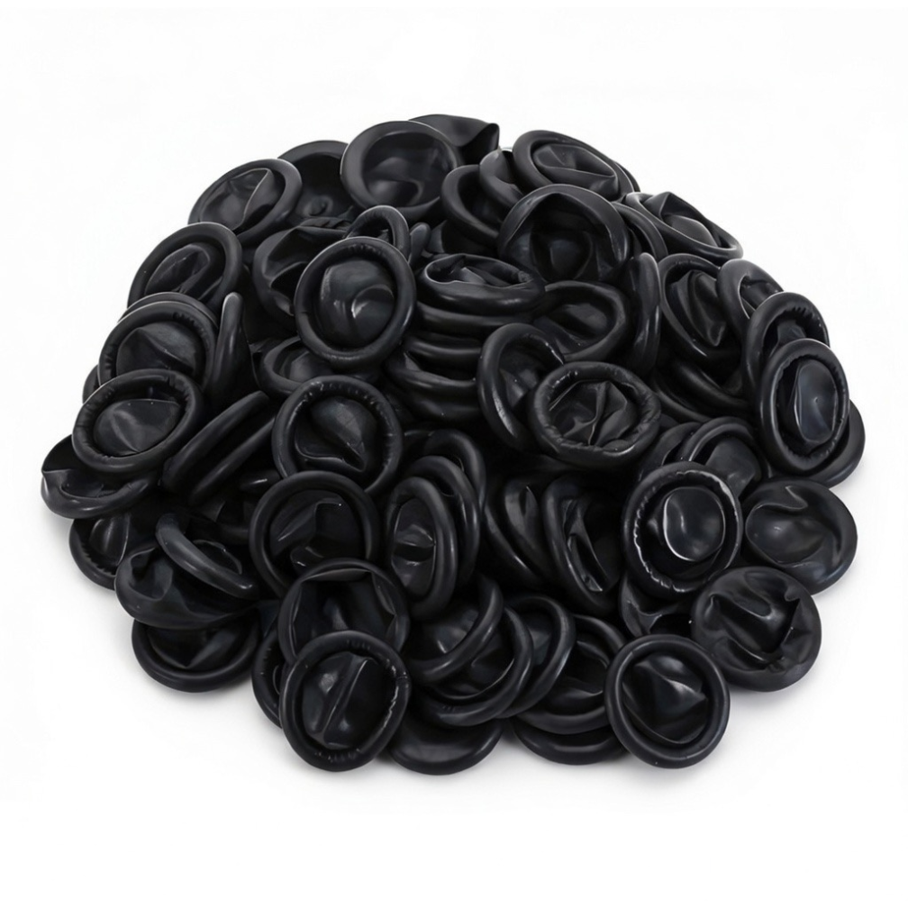Black nitrile grip shield sleeves for pen-style tattoo machine grips up to 30mm, 50 pack