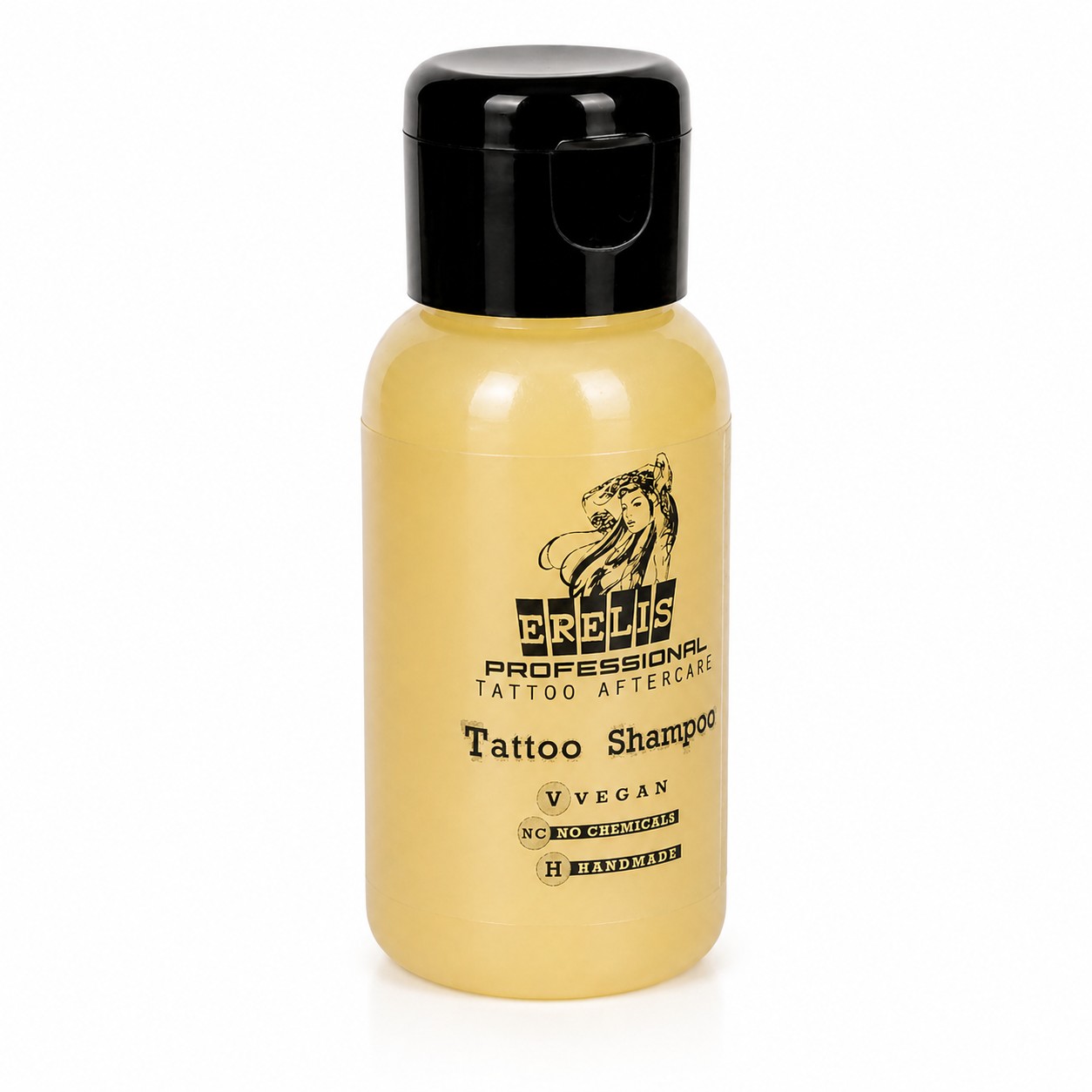 Erelis Professional Tattoo Shampoo 60 ml bottle for tattoo aftercare from TattooINC South Africa