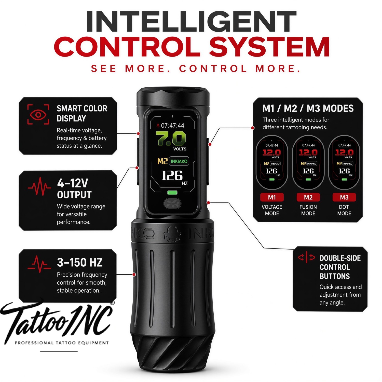 BlackDog INKTAKO AT7 limited professional wireless tattoo machine South Africa