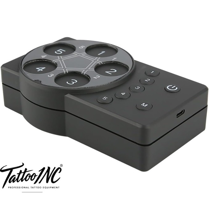 Magnetic tattoo ink pigment stirrer in black with cups and magnetic stir sticks