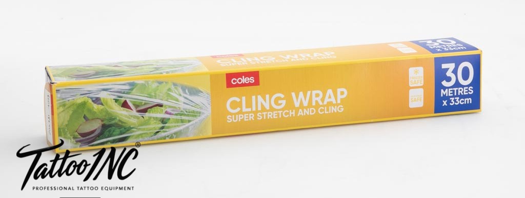 Cling wrap and my new tattoo