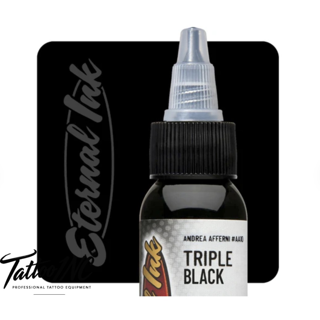 Eternal Tattoo Ink Triple Black 1oz bottle thick black tattoo ink