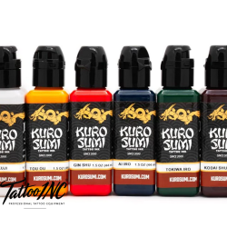 Kuro Sumi Tattoo Ink — Yukyu by Kensho II Japan Set  1.5oz