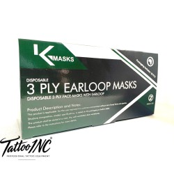 Face Mask Black and Pink 3 Ply