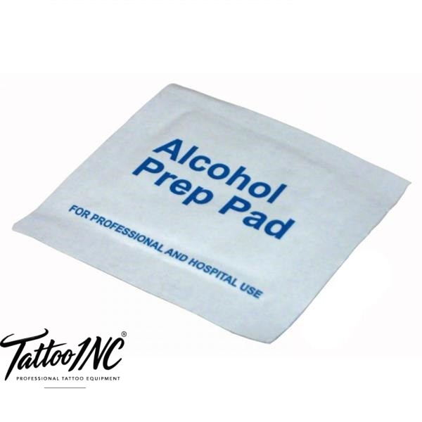 Alcohol prep pads for tattoo and piercing studio hygiene from TattooINC South Africa