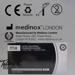 Gloves Black Nitrile Medinox