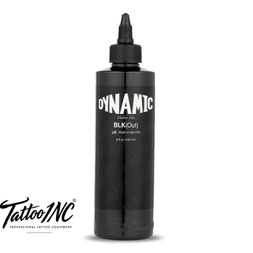 Dynamic BLKout blackout tattoo ink bottle for heavy blackwork