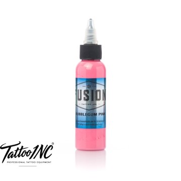 Fusion Tattoo Ink Bubblegum Pink 1oz bottle bright pink tattoo ink