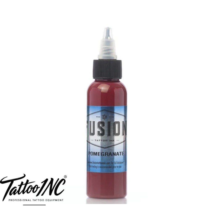 Fusion Tattoo Ink Pomegranate 1oz bottle rich red plum tone tattoo ink