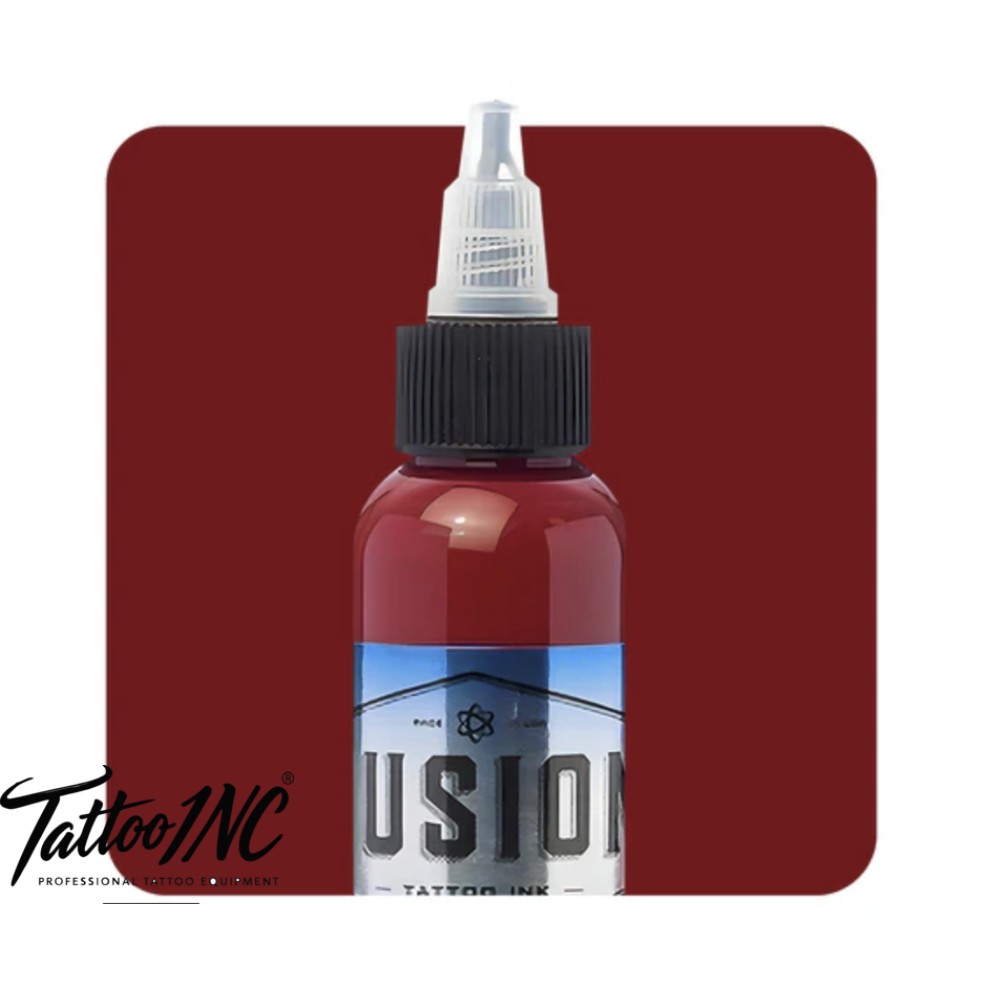Fusion Tattoo Ink Pomegranate 1oz bottle rich red plum tone tattoo ink