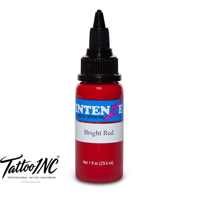 Intenze Tattoo Ink - Bright Red - 1oz Bottle
