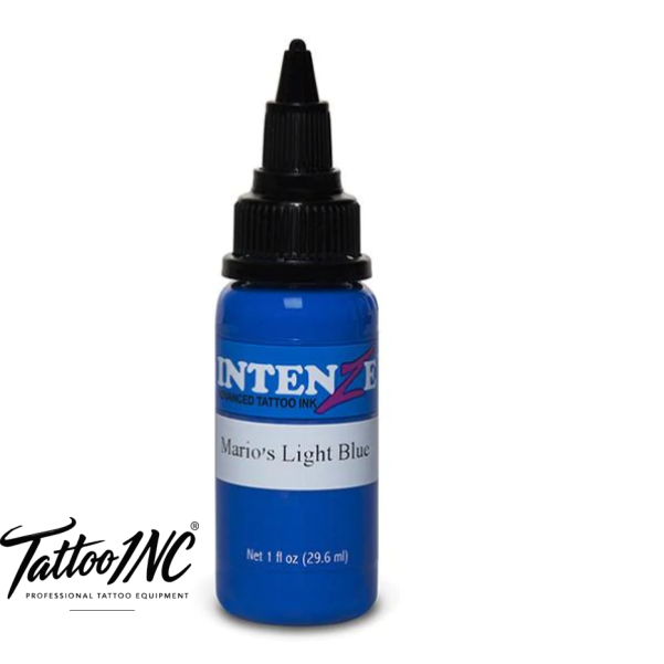 Intenze Tattoo Ink - Mario's Light Blue - 1oz Bottle