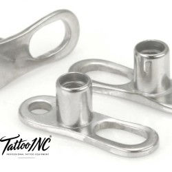 Dermal Anchor with 2mm Rise & 2-Hole Base (14g Titanium)