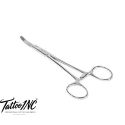 Forceps with Flat Tip (Curved 5.5" Stainless Steel Kelly)