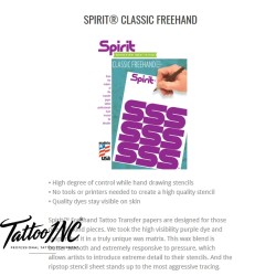 Spirit® Original Tattoo Classic Freehand Full Box of 100 sheets