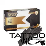 Golden Hands black nitrile gloves case of 10 boxes TattooINC South Africa