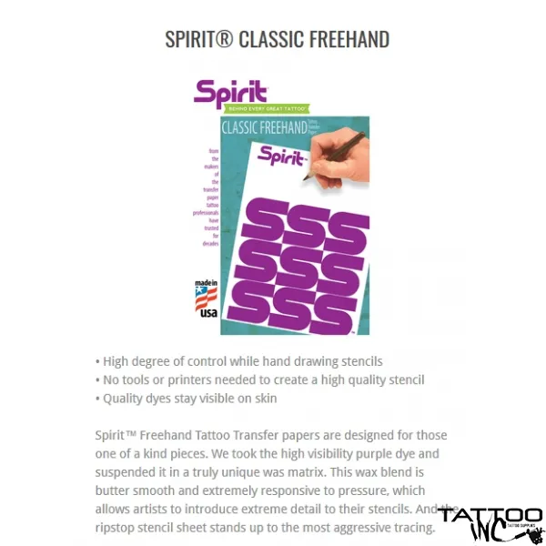 Spirit® Classic Freehand Transfer paper Box of 100 sheets 