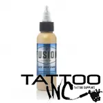 Fusion Tattoo Ink Hot Mustard 1oz bottle light brownish yellow tattoo ink