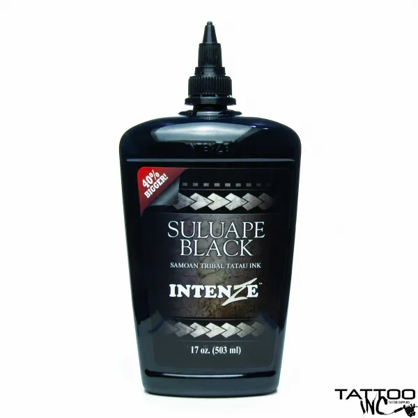 Intenze Tattoo Ink - Suluape Black Samoan Tribal Tatau Ink 17oz Bottle Intenze Tattoo Ink - Suluape Black Samoan Tribal Tatau Ink 17oz Bottle