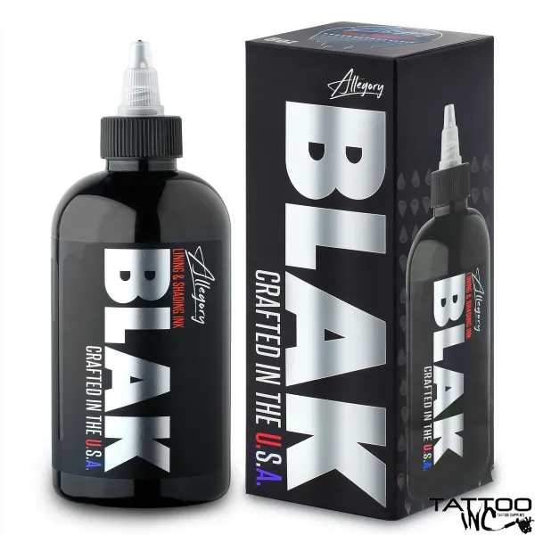 Allegory Premium Tattoo Ink  Blak 8oz Bottle