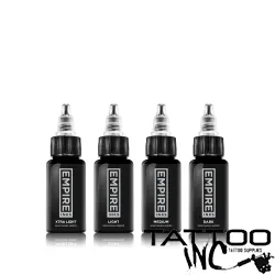 Empire Inks Graywash Series 4-Stage Graywash Set  2oz Bottles