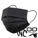 Face Mask Black and Pink 3 Ply