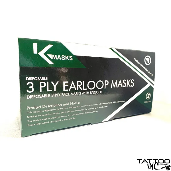 Face Mask Black and Pink 3 Ply