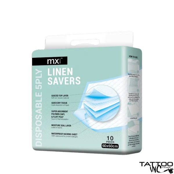 Linen Savers MX Disposable 5-Ply – Large 60x60cm (10 Pieces)