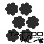 Nipple Pasties - Black (Tattoo Modesty Barrier) Black nipple pasties for tattoo modesty barrier, self-adhesive matte non-woven fabric