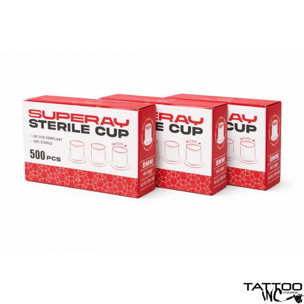Ink Cup Superay Sterile professional sterile tattoo ink cups TattooINC