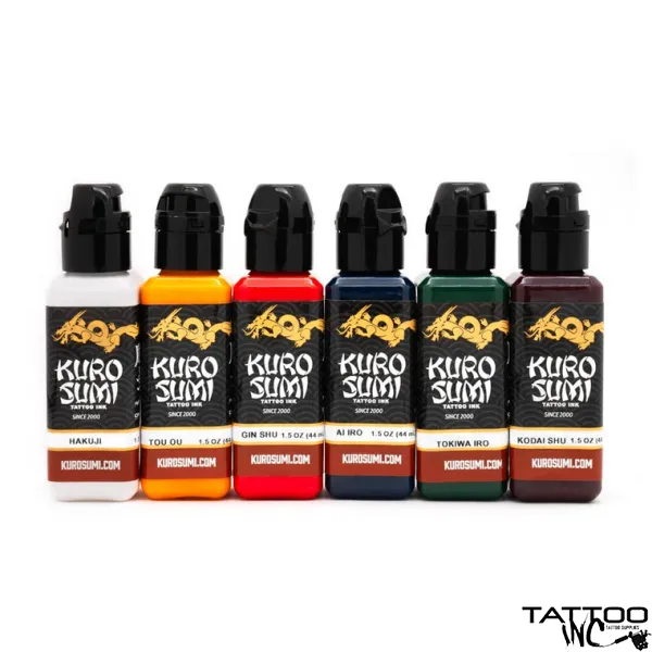Kuro Sumi Tattoo Ink — Yukyu by Kensho II Japan Set  1.5oz